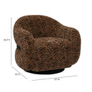 Salma Swivel Accent Chair styled view