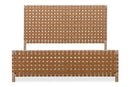 Dorsey Woven Panel Bed in Granola and Ginger