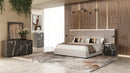 Penelope - Modern Grey Velvet Bed