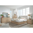 Penny Beveled Glass Wall or Dresser Mirror in Buff Cream - image 7