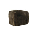 Robson Swivel Chair Dark Green angled product view