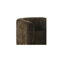 Robson Swivel Chair Dark Green chenille upholstery detail