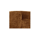 Robson Swivel Chair Toffee chenille upholstery detail