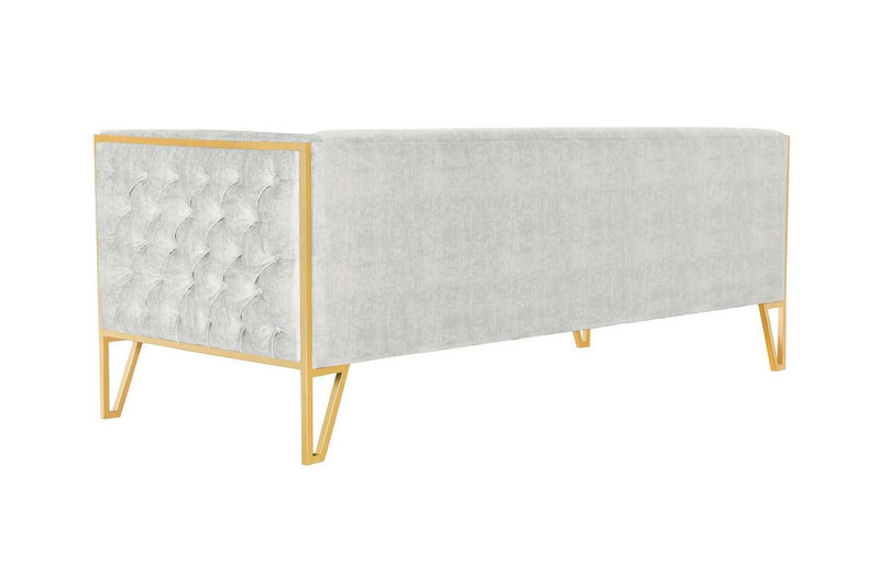 Vector 81" Velvet 3-Seat Sofa