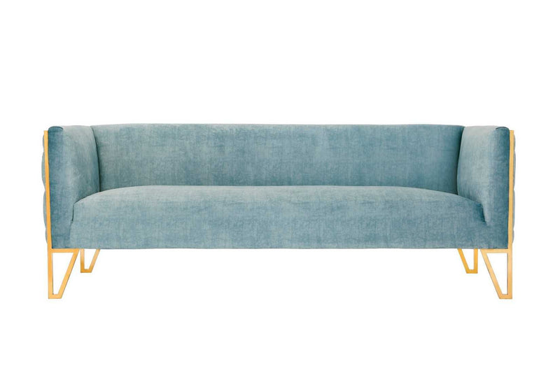 Vector 81" Velvet 3-Seat Sofa