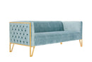 Vector 81" Velvet 3-Seat Sofa