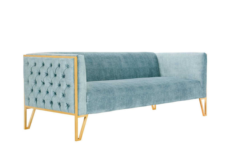 Vector 81" Velvet 3-Seat Sofa