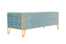 Vector 81" Velvet 3-Seat Sofa