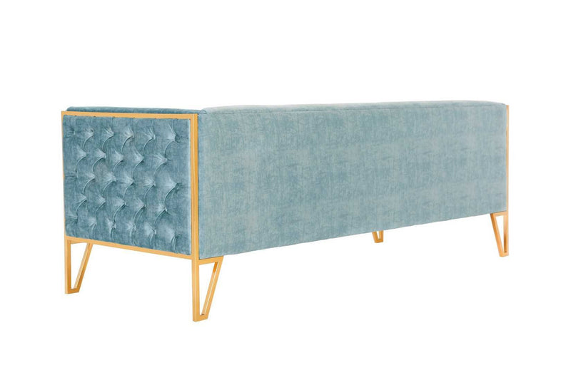 Vector 81" Velvet 3-Seat Sofa