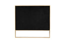 Trillium 83'' Black and Gold 3-Seat Sofa