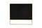 Trillium 83'' Black and Gold 3-Seat Sofa