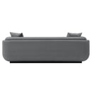 Contemporary Edmonda Velvet Sofa with Pillows