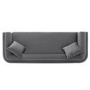 Contemporary Edmonda Velvet Sofa with Pillows
