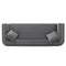Contemporary Edmonda Velvet Sofa with Pillows