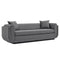 Contemporary Edmonda Velvet Sofa with Pillows