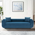 Contemporary Edmonda Velvet Sofa with Pillows