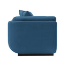 Contemporary Edmonda Velvet Sofa with Pillows