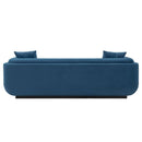 Contemporary Edmonda Velvet Sofa with Pillows