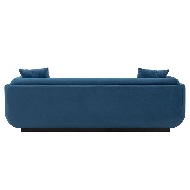 Contemporary Edmonda Velvet Sofa with Pillows