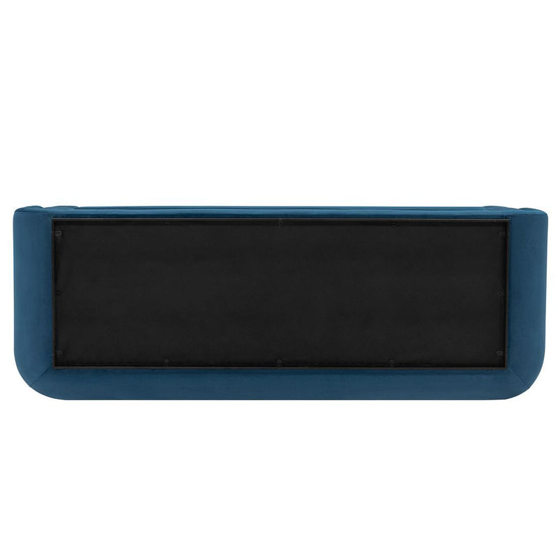 Contemporary Edmonda Velvet Sofa with Pillows