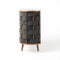 Modrest Sheridan - Mid-Century Modern Grey Fabric + Walnut Buffet