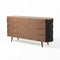 Modrest Sheridan - Mid-Century Modern Grey Fabric + Walnut Buffet