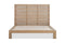 Batten Solid Oak Slatted Platform Bed in Blonde