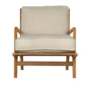 Allister Chair, White US Made cushions