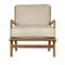 Allister Chair, White US Made cushions