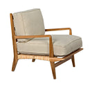 Allister Chair, White US Made cushions