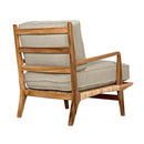 Allister Chair, White US Made cushions