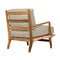 Allister Chair, White US Made cushions