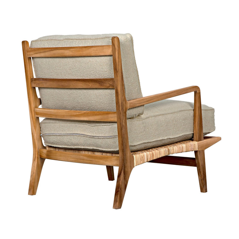 Allister Chair, White US Made cushions