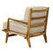 Allister Chair, White US Made cushions