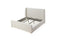 Presley Upholstered Wingback Platform Bed in Cottage Cheese Boucle