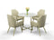 Modrest Swain Modern Faux Marble & Gold Round Dining Table