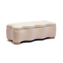 Thalia 48.5-inch Tan performance velvet storage bench - main product view
