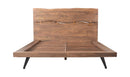 Madagascar Queen Platform Bed Brown