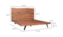 Madagascar King Platform Bed Brown