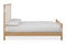 Furano Upholstered Panel Bed in Ginger and Brun Boucle