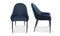 Lapis Dining Chair Dark Blue - Set Of Two