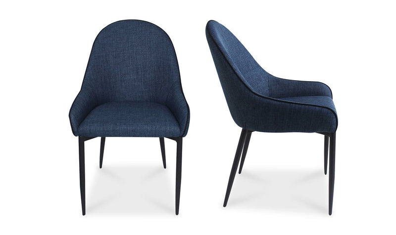 Lapis Dining Chair Dark Blue - Set Of Two
