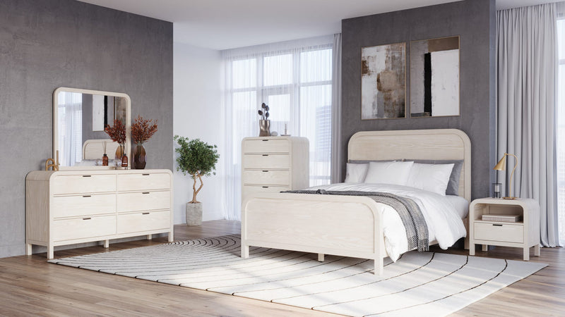 Drake Wood Platform Bed in Sugar