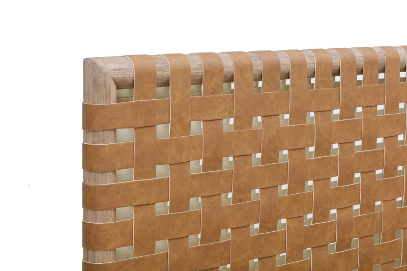 Dorsey Woven Panel Bed in Granola and Ginger