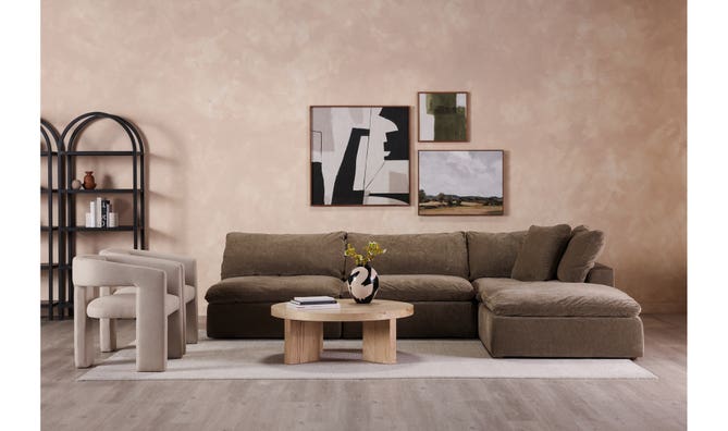 Cloud Luxe Slipper Chair Performance Fabric