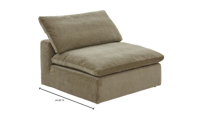 Cloud Luxe Slipper Chair Performance Fabric