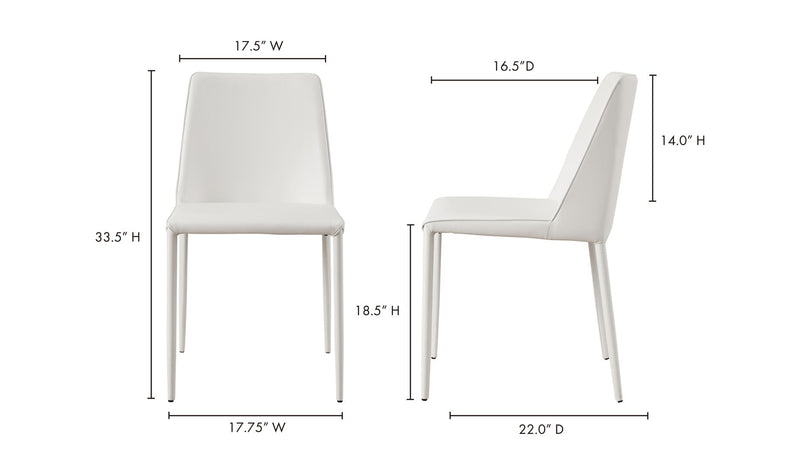 Nora Pu Dining Chair  - Set Of Two