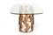Modrest Javier Modern Glass & Rosegold Dining Table