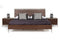 Nova Domus Conner Modern Dark Walnut & Faux Concrete Bed