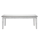 Sophie Silver Mirrored Dining Table